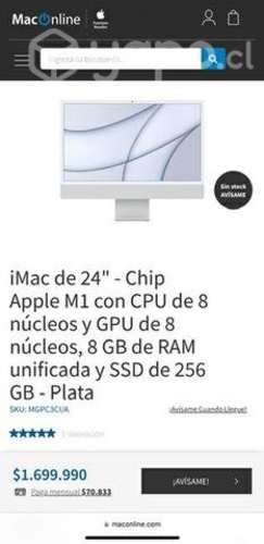 Imac M1 8 nucleos CPU GPU