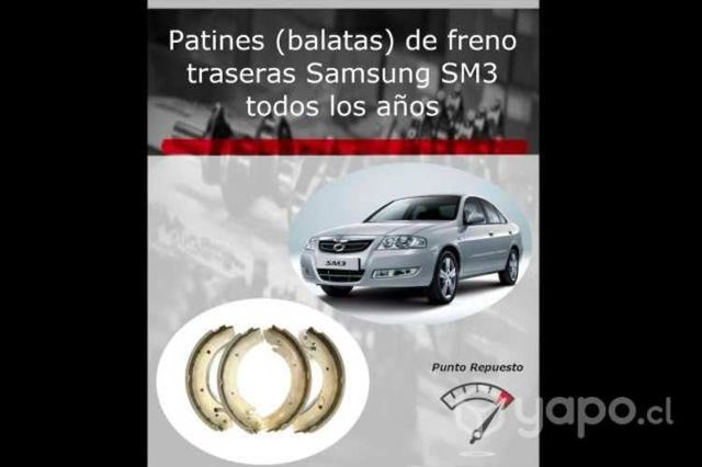 Patines (balatas) de freno de Samsung SM3
