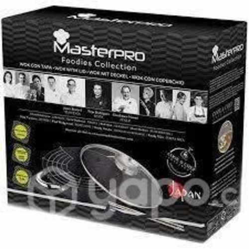 Wok 28cm c/ tapa palillos rejilla y espátula food