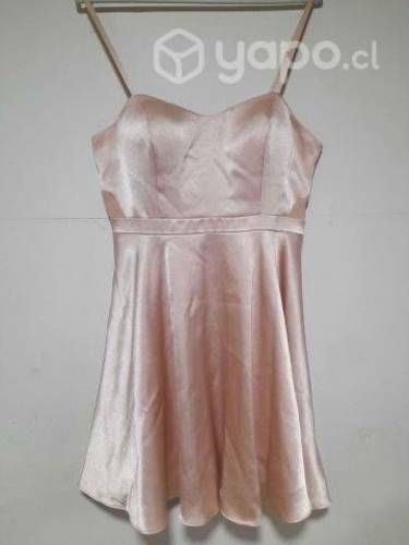 Vestido corto rosado pálido