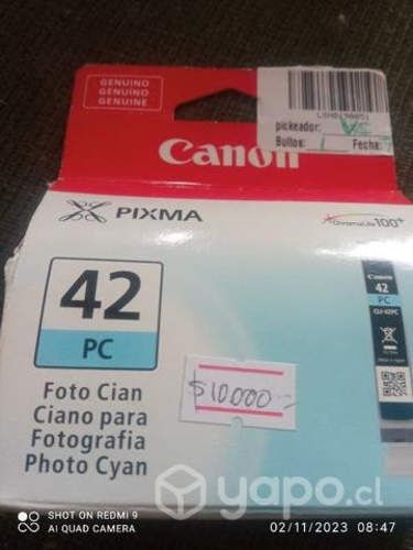 Tinta Canon 42 photo cyan original