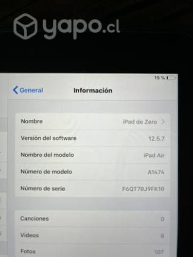 IPad Air A1474 (Modelo)