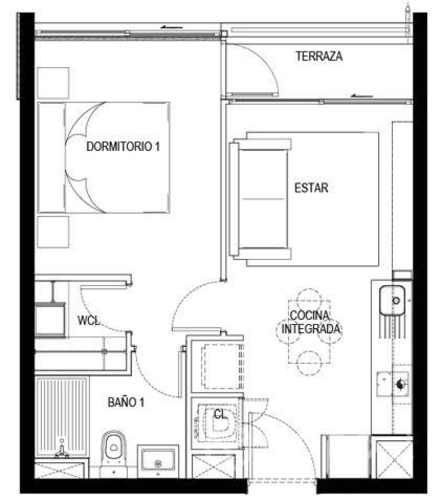 Dpto En San Diego 1d+1