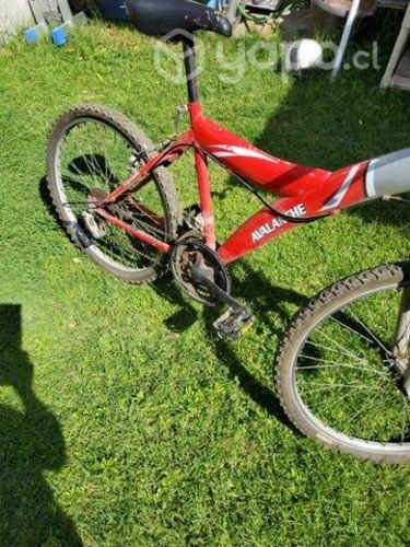 Bicicleta aro 24 color rojo avalanche
