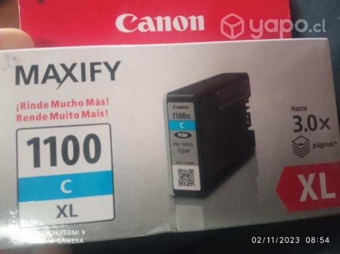 Tinta canon 1100c xl cyan original