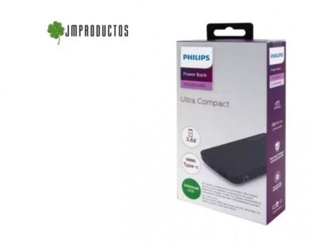 Cargador Externo Philips 10.000 Mah Type-c Bateria
