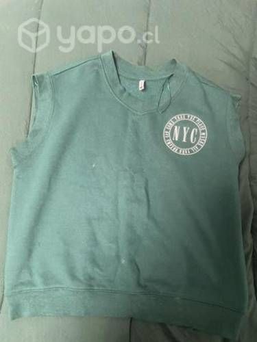 Chaleco verde oscuro sin mangas talla s