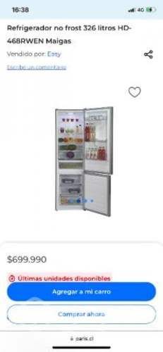 Refrigerador Maigas 326 lts
