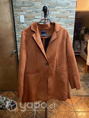 Chaqueta efecto gamuza