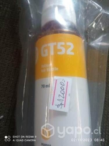 Tinta HP gt52 yellow original