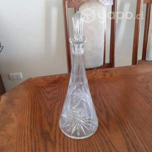 Botella cristal tallado