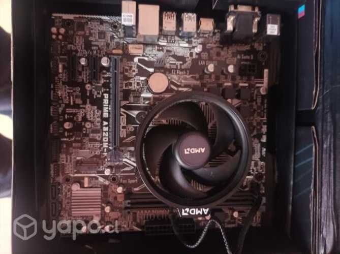 Placa Asus prime a320m-k procesador ryzen3 3200g