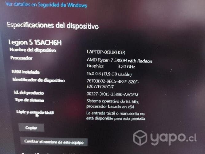 Notebook gamer lenovo, rtx 3060, amd ryzen 7 5800h