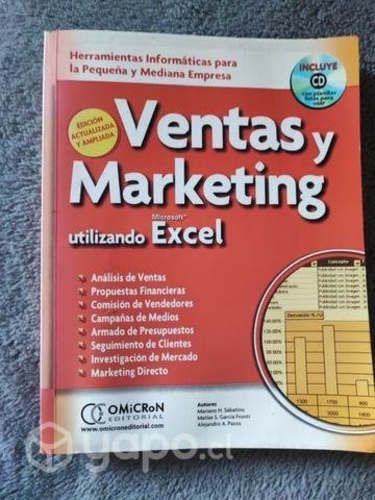 Venta libro Ventas y Marketing utilizando excel