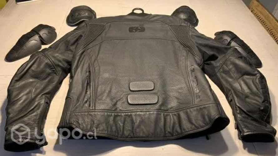 Chaqueta cuero Oxford