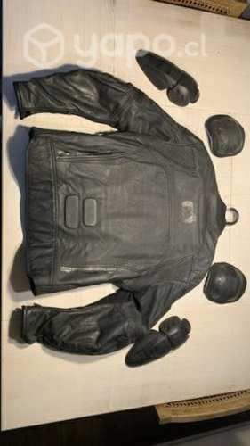 Chaqueta cuero Oxford