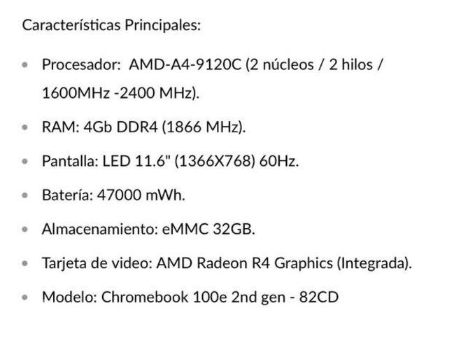 Notebook lenovo chromebook