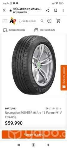 Neumático nuevo, marca Fortune 205/55R16