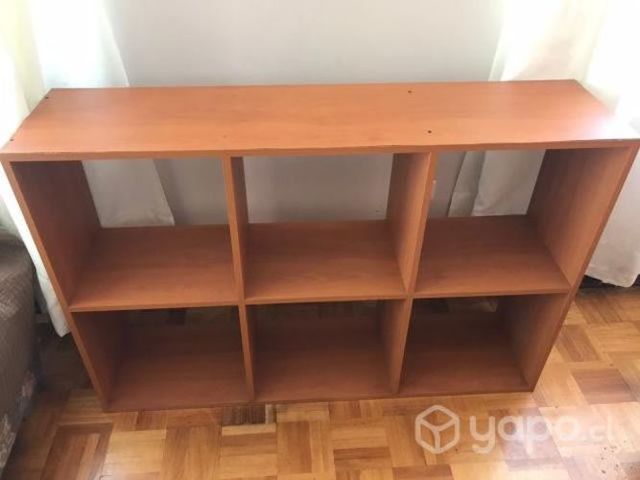 Estante simple de enchapada