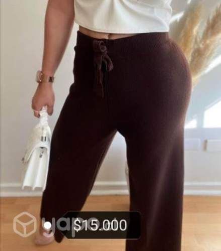 Pantalón palazzo lanilla