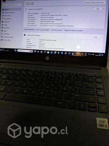 Notebook HP I3 8GB 256 SSB