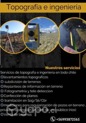 Se ofrece servicios de topografía e ingeniería