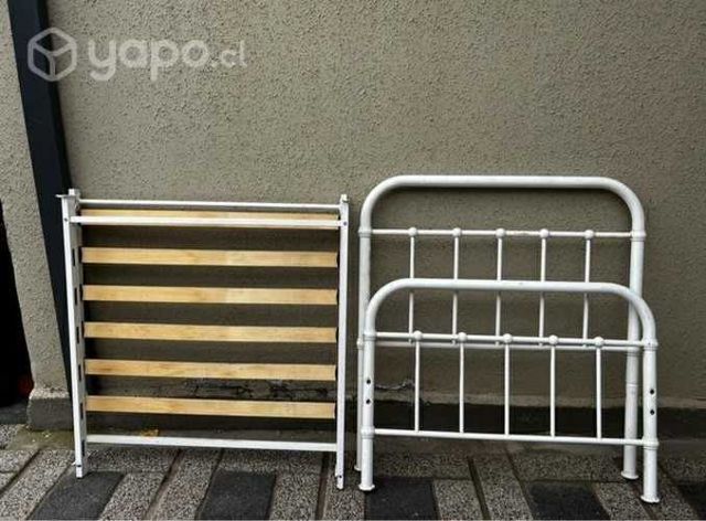 Somier de fierro , cama de 1 plaza