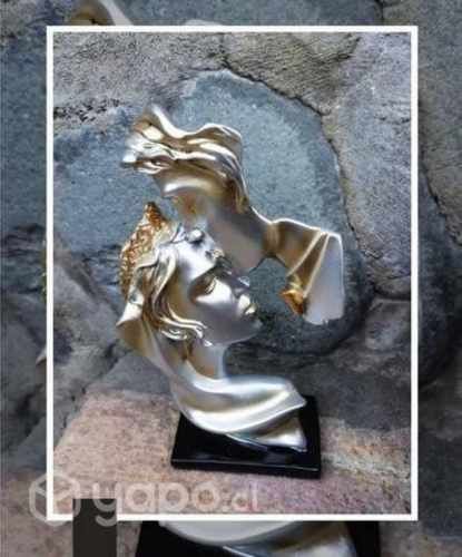 Adorno beso plateado