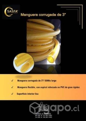 Manguera corrugada 3"