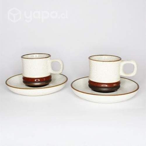 Set de 2 tazas inglesas Vintage