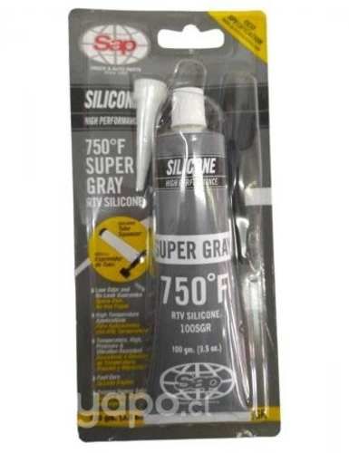 Silicona gris alta temperatura para auto