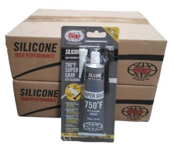 Silicona gris alta temperatura para auto