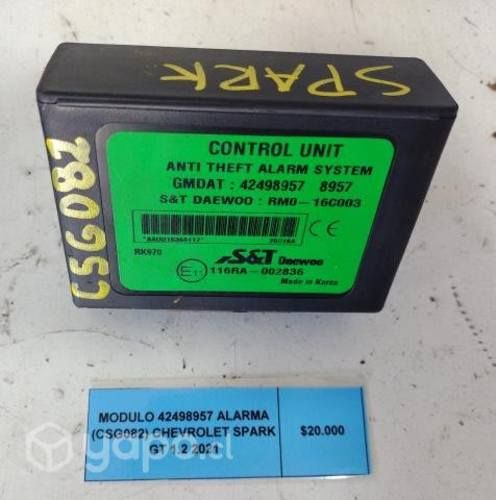 Modulo Alarma 42498957 Chevrolet Spark GT 2021