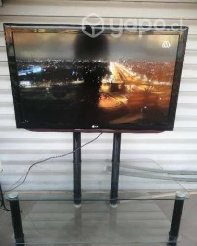 TV lg 42 LCD + rack de vidrio