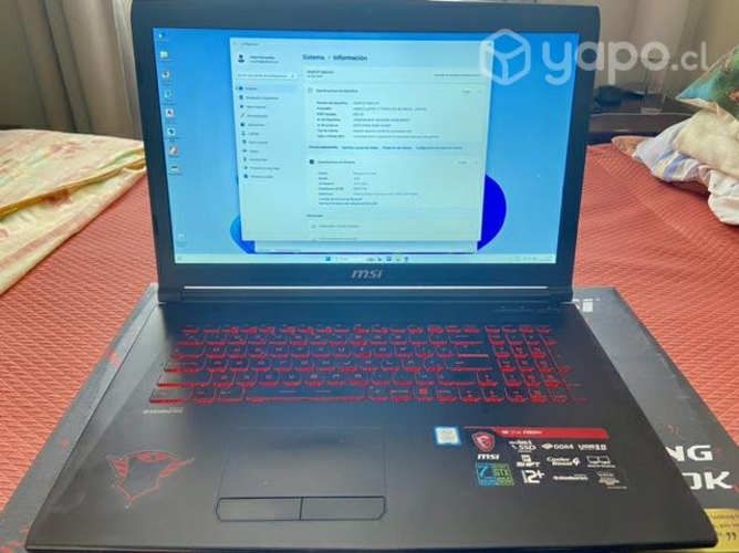 Notebook MSI game 17.3 pulgadas