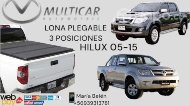 Lona plegable 3 posiciones hilux 05-15