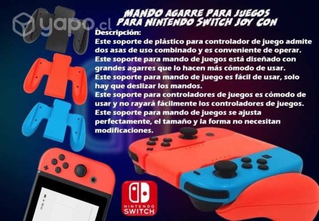 Mando de agarre para juegos para Nintendo Switch J