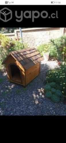 Casa para perro de madera tamaño mediana