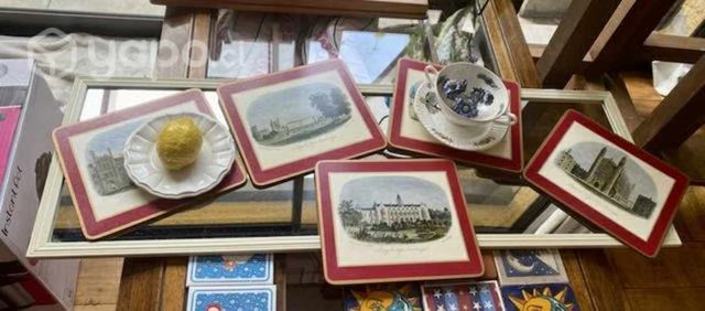 Individuales antiguos vintage líberes y Francia