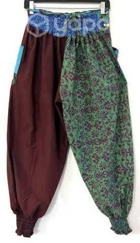 Pantalón Hindu Con Bolsillo Talla S/m Bordo