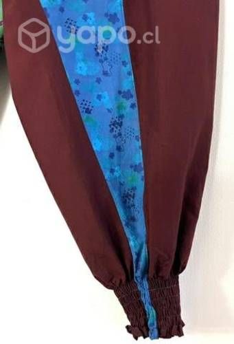 Pantalón Hindu Con Bolsillo Talla S/m Bordo