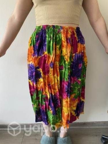 Falda floreada de la India nueva talla estándar