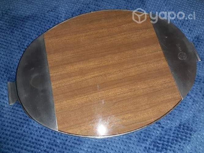 Bandeja Ovalada Antigua Restaurada 42x27cms