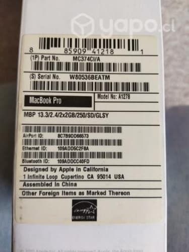 MacBook Pro 2012 ideal para desarme