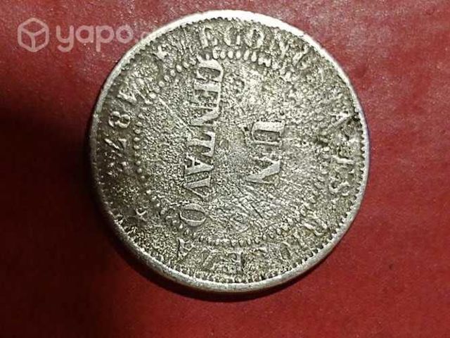 Moneda 1 centavo chile 1873 escaza nikel