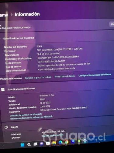 Notebook Asus proart studio16