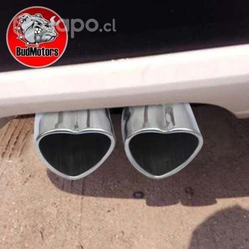 Cola de escape corazón doble