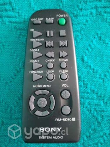 Sony control remoto rm-sd70 (mini hi fi años 90 )