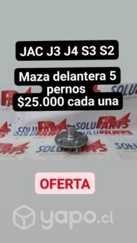 Jac s3 s2 j3 j4 maza delantera 4 pernos