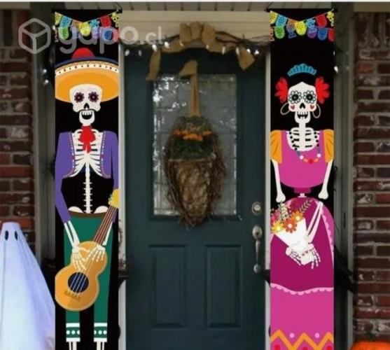 Par pendones halloween de puerta